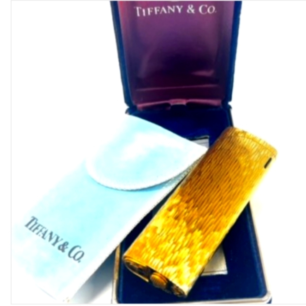 Tiffany & Co. Yellow Gold Tone Instrument for🕯️ l - Picture 4 of 4
